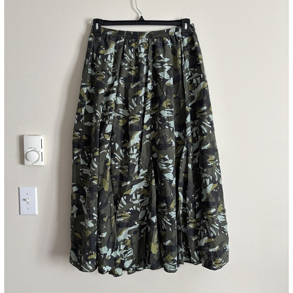 Chicos Large Maxi Skirt‎ 100% SILK Fairy Boho Y2K 2000s Earthy Grunge LINED